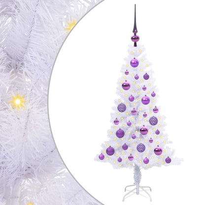 Artificial Christmas Tree with Stand White 120 cm PVC and Steel