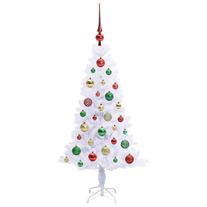 Artificial Christmas Tree with Stand White 120 cm PVC and Steel