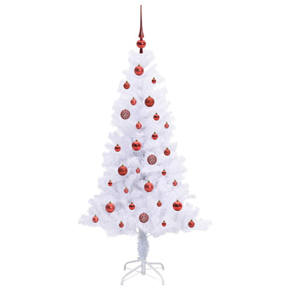 Artificial Christmas Tree with Stand White 150 cm PVC and Steel
