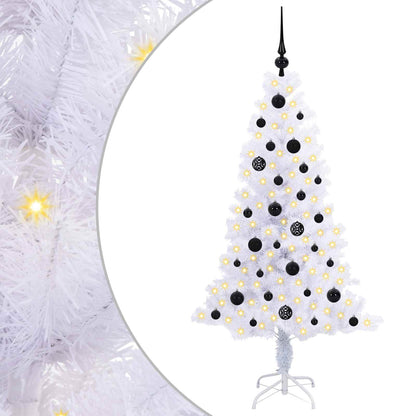 Artificial Christmas Tree with Stand White 150 cm PVC and Steel