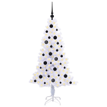 Artificial Christmas Tree with Stand White 150 cm PVC and Steel