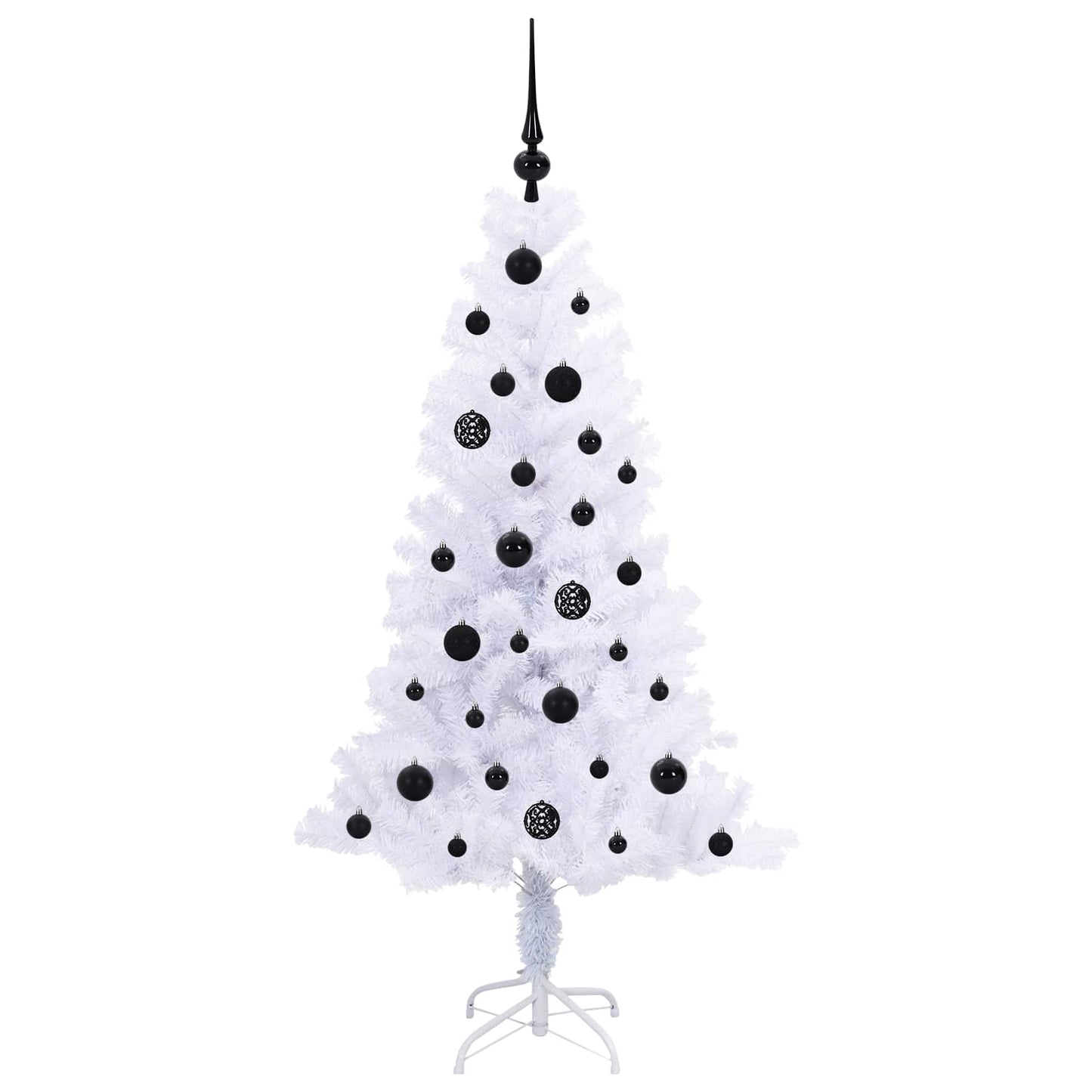 Artificial Christmas Tree with Stand White 150 cm PVC and Steel