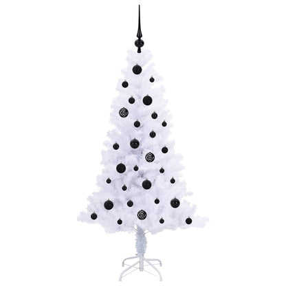 Artificial Christmas Tree with Stand White 150 cm PVC and Steel