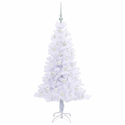 Artificial Christmas Tree with Stand White 150 cm PVC and Steel