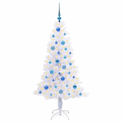 Artificial Christmas Tree with Stand White 150 cm PVC and Steel