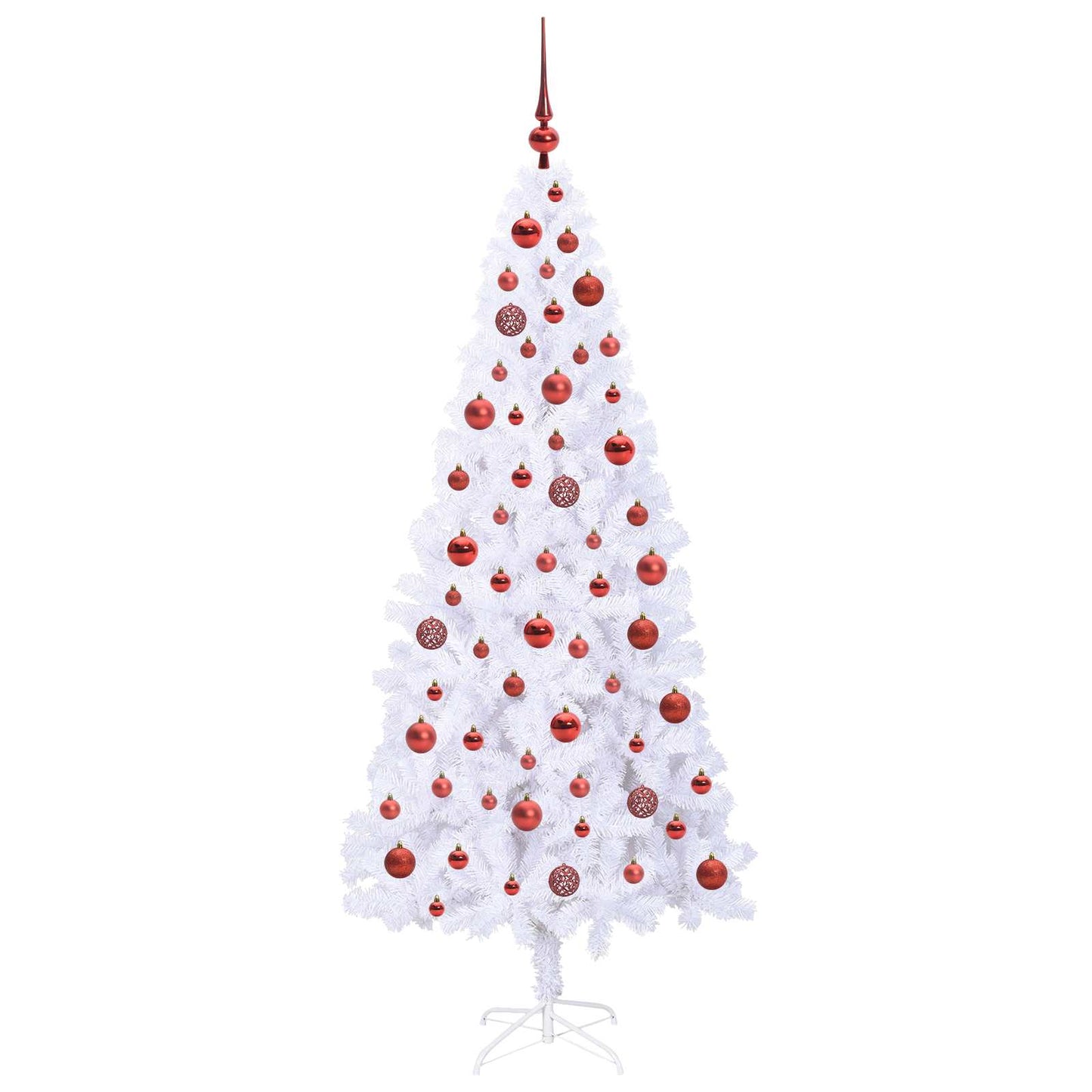 Artificial Christmas Tree with Stand White 180 cm PVC and Steel