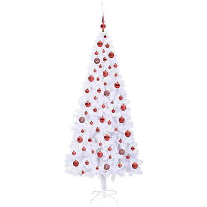 Artificial Christmas Tree with Stand White 180 cm PVC and Steel