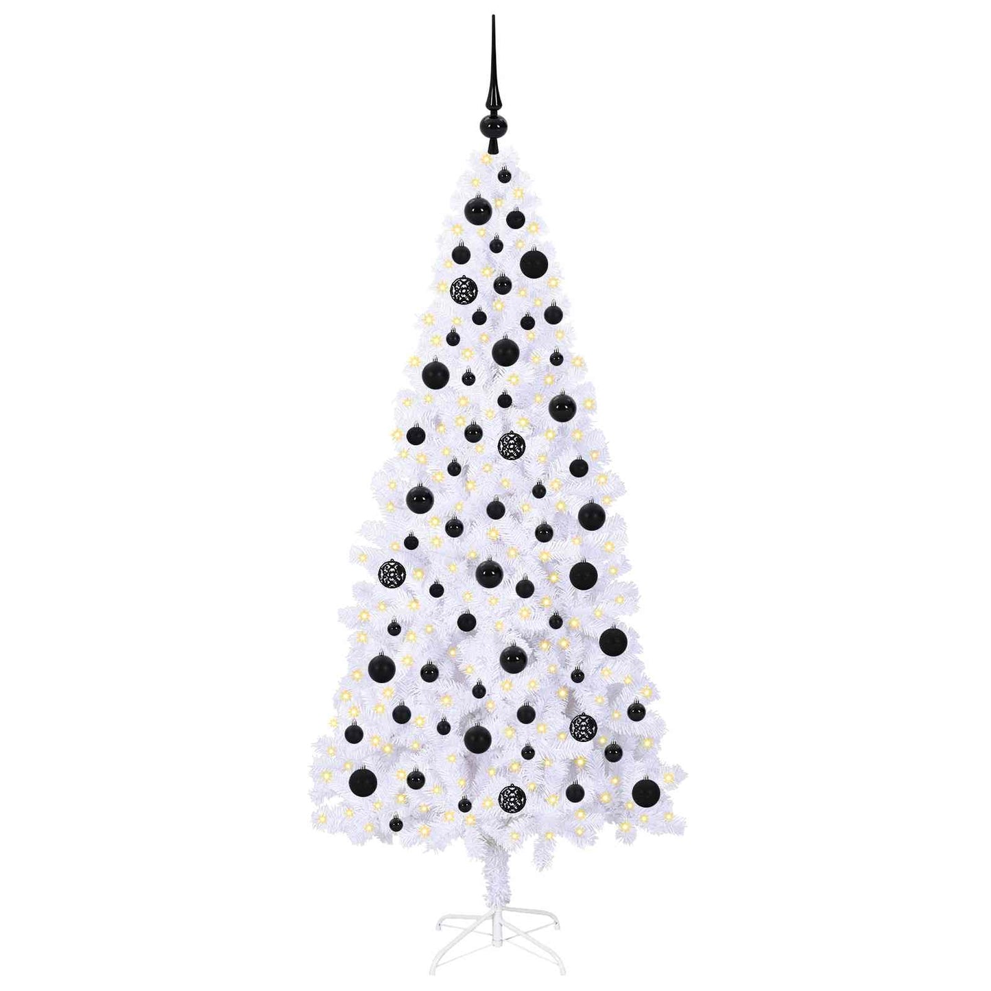 Artificial Christmas Tree with Stand White 180 cm PVC and Steel