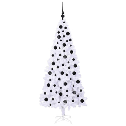 Artificial Christmas Tree with Stand White 180 cm PVC and Steel