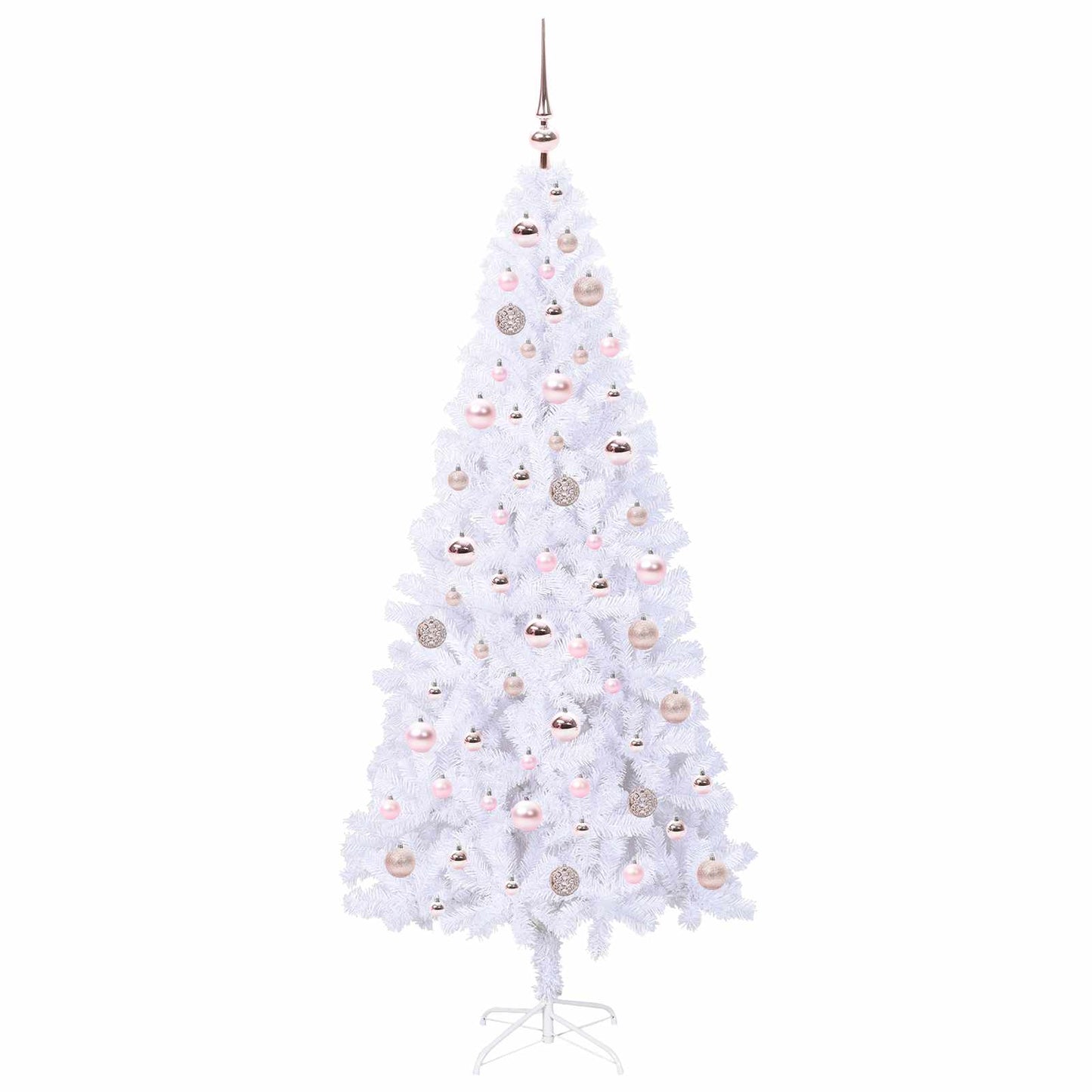 Artificial Christmas Tree with Stand White 180 cm PVC and Steel