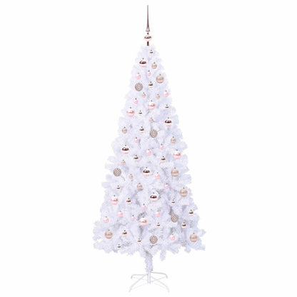 Artificial Christmas Tree with Stand White 180 cm PVC and Steel