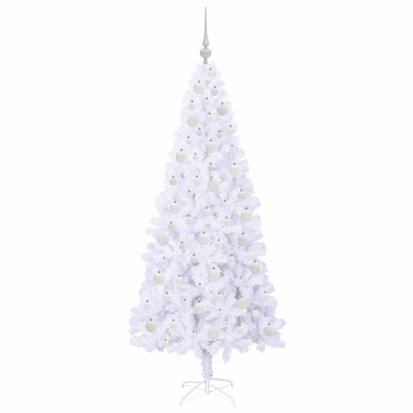 Artificial Christmas Tree with Stand White 180 cm PVC and Steel