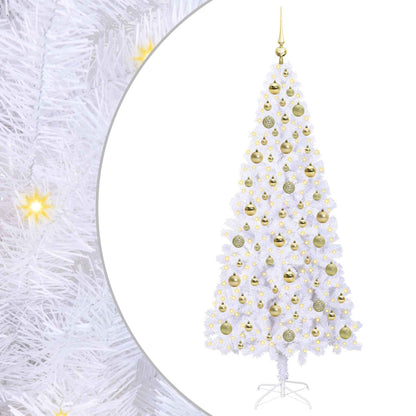 Artificial Christmas Tree with Stand White 180 cm PVC and Steel