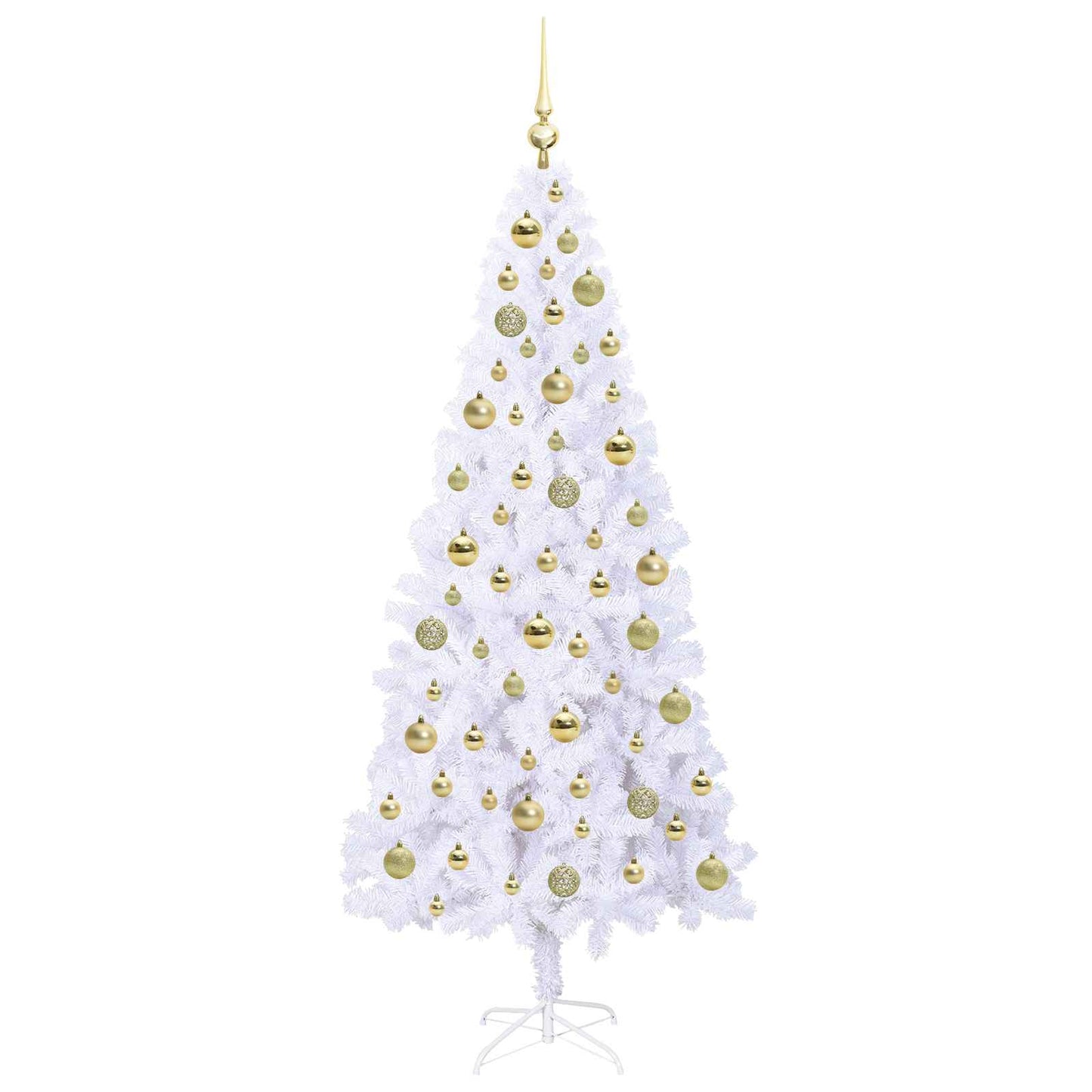 Artificial Christmas Tree with Stand White 180 cm PVC and Steel