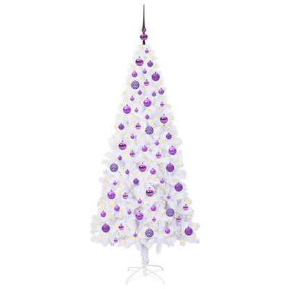 Artificial Christmas Tree with Stand White 180 cm PVC and Steel