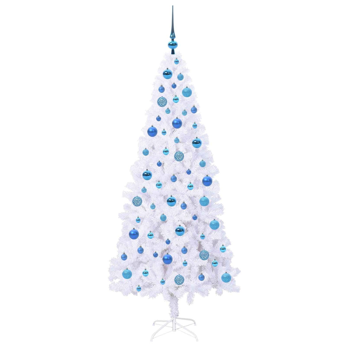 Artificial Christmas Tree with Stand White 180 cm PVC and Steel
