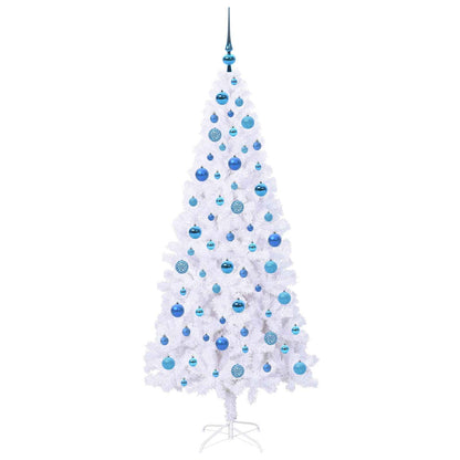 Artificial Christmas Tree with Stand White 180 cm PVC and Steel