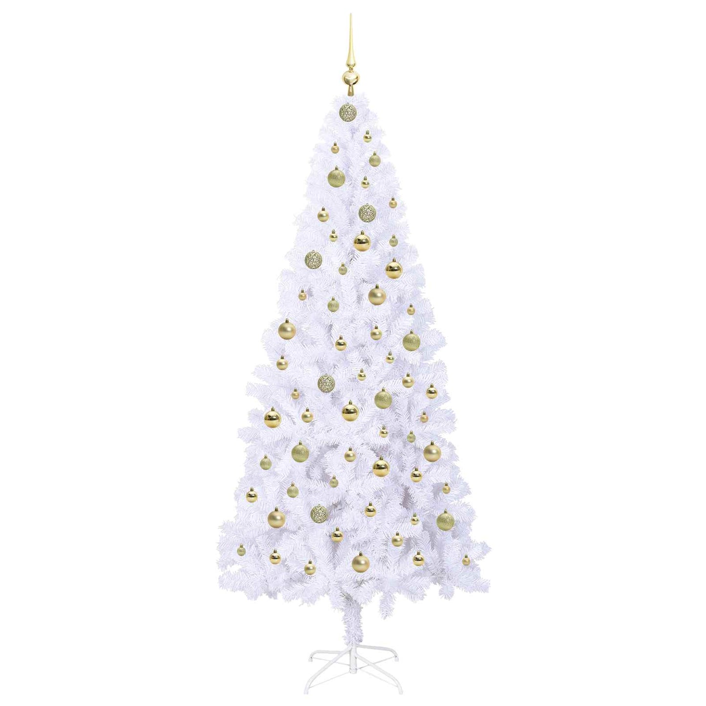 Artificial Christmas Tree with Stand White 210 cm PVC and Steel