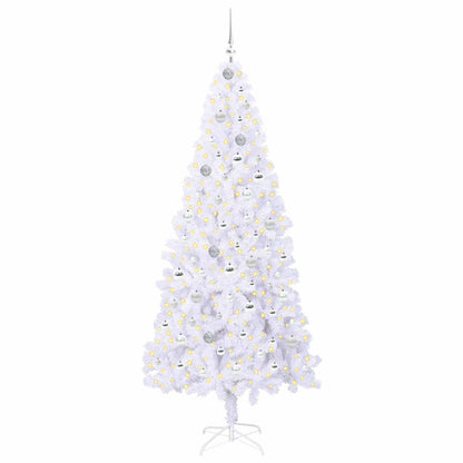 Artificial Christmas Tree with Stand White 210 cm PVC and Steel