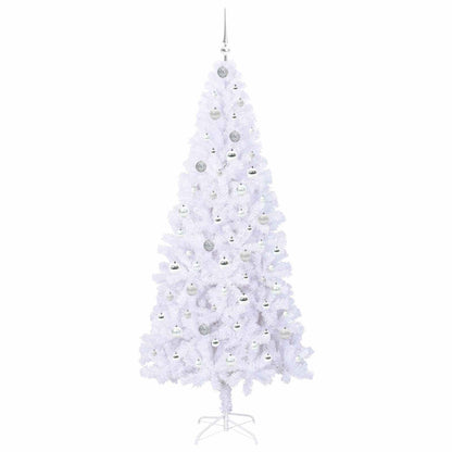 Artificial Christmas Tree with Stand White 210 cm PVC and Steel