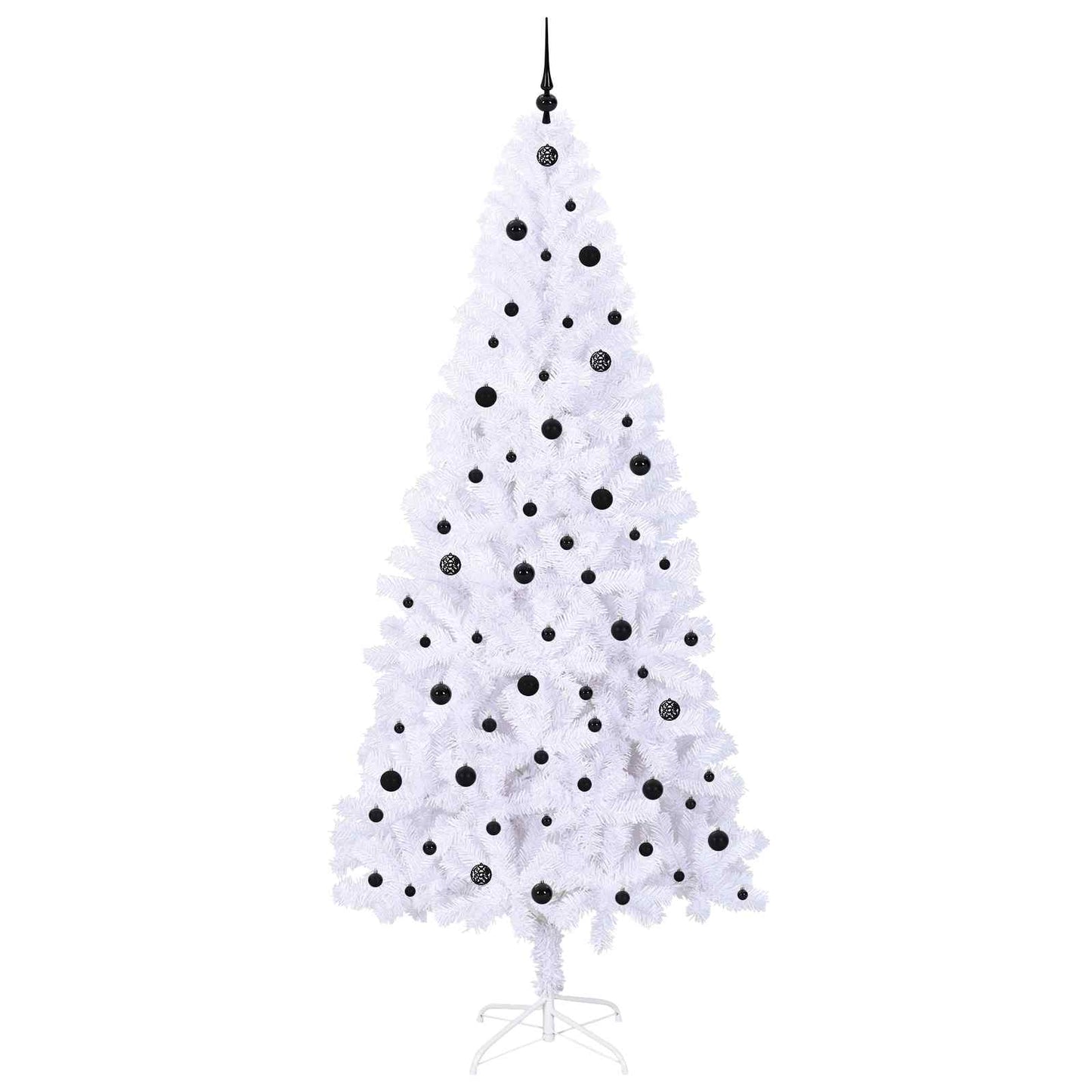 Artificial Christmas Tree with Stand White 240 cm PVC and Steel