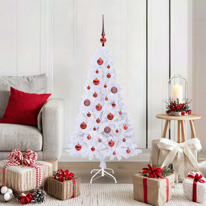 Artificial Christmas Tree with Stand White 120 cm PVC and Steel