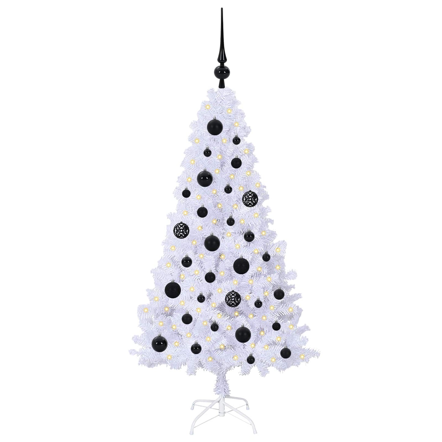Artificial Christmas Tree with Stand White 120 cm PVC and Steel