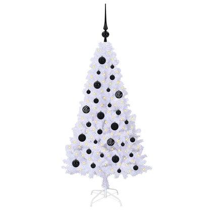 Artificial Christmas Tree with Stand White 120 cm PVC and Steel