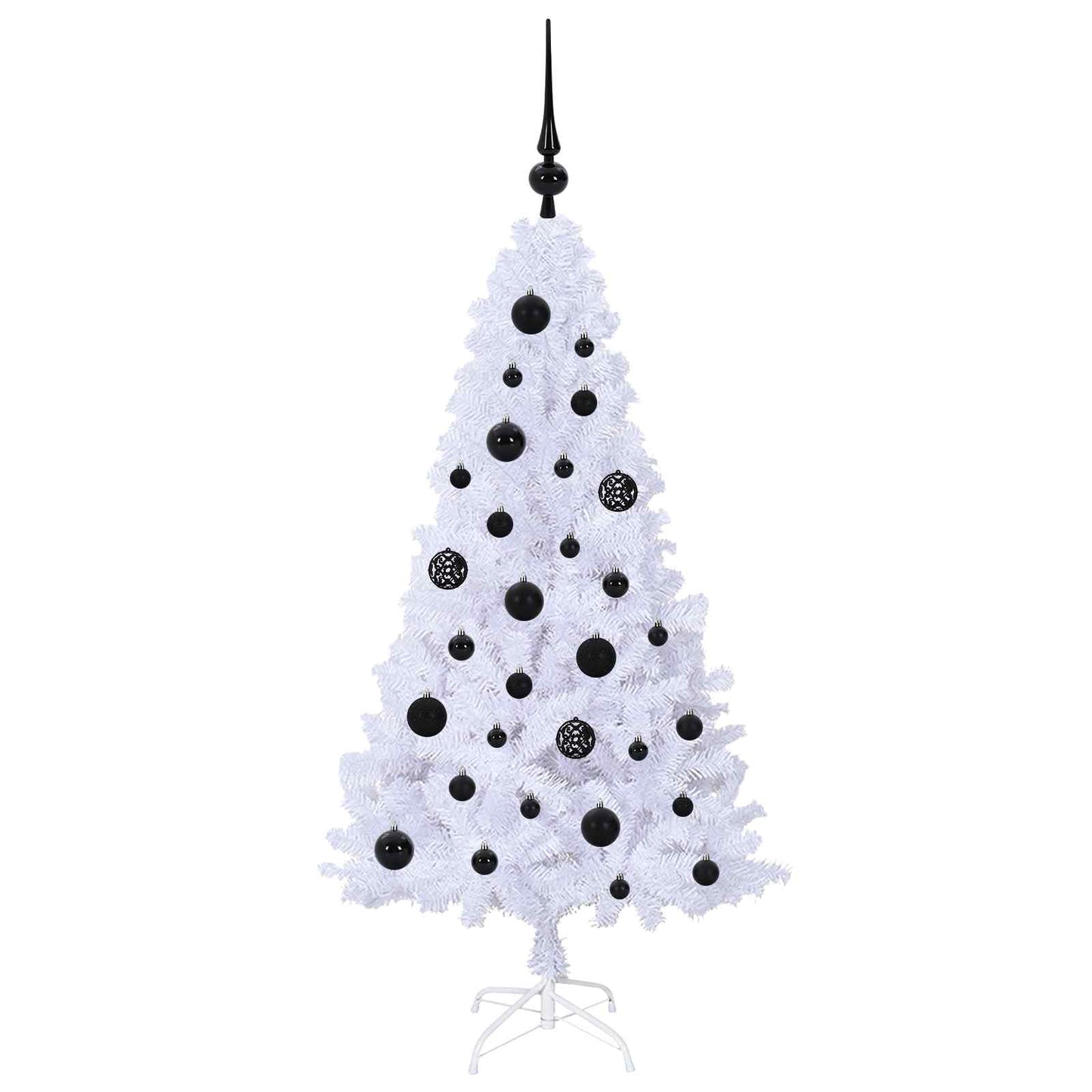 Artificial Christmas Tree with Stand White 120 cm PVC and Steel