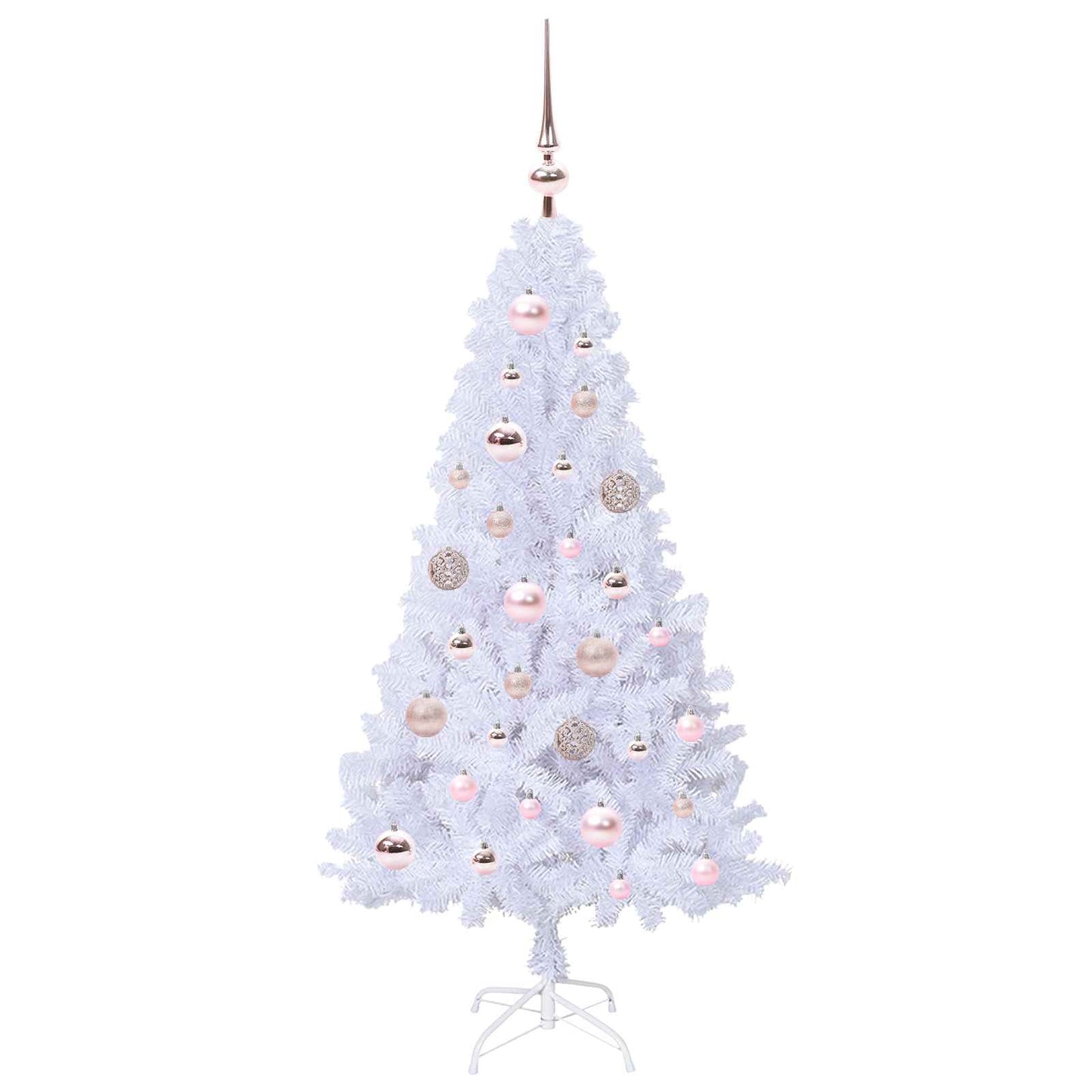 Artificial Christmas Tree with Stand White 120 cm PVC and Steel