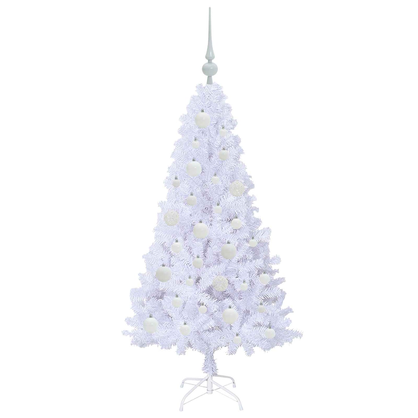 Artificial Christmas Tree with Stand White 120 cm PVC and Steel