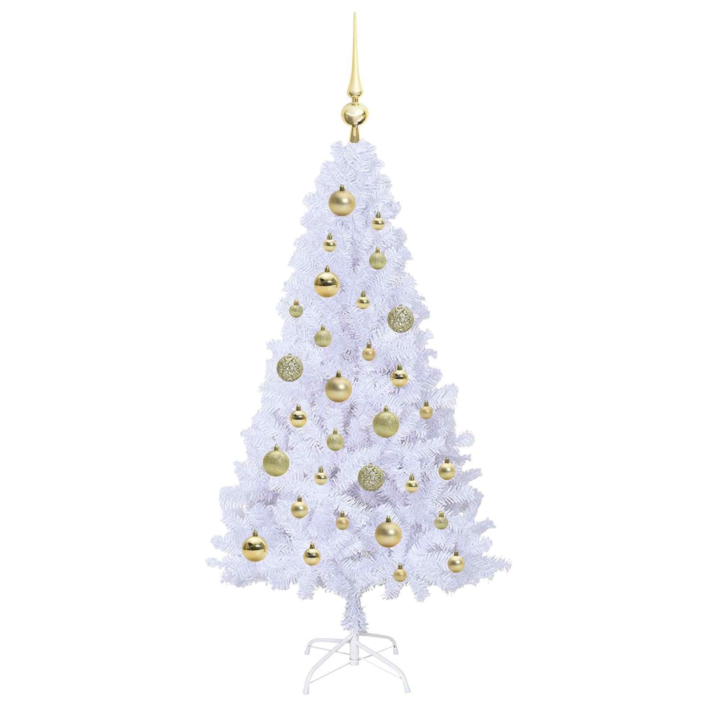 Artificial Christmas Tree with Stand White 120 cm PVC and Steel