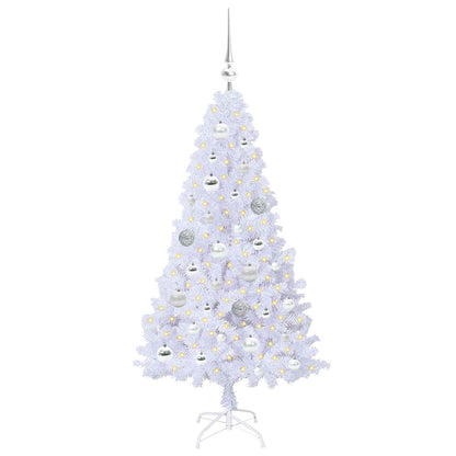 Artificial Christmas Tree with Stand White 120 cm PVC and Steel