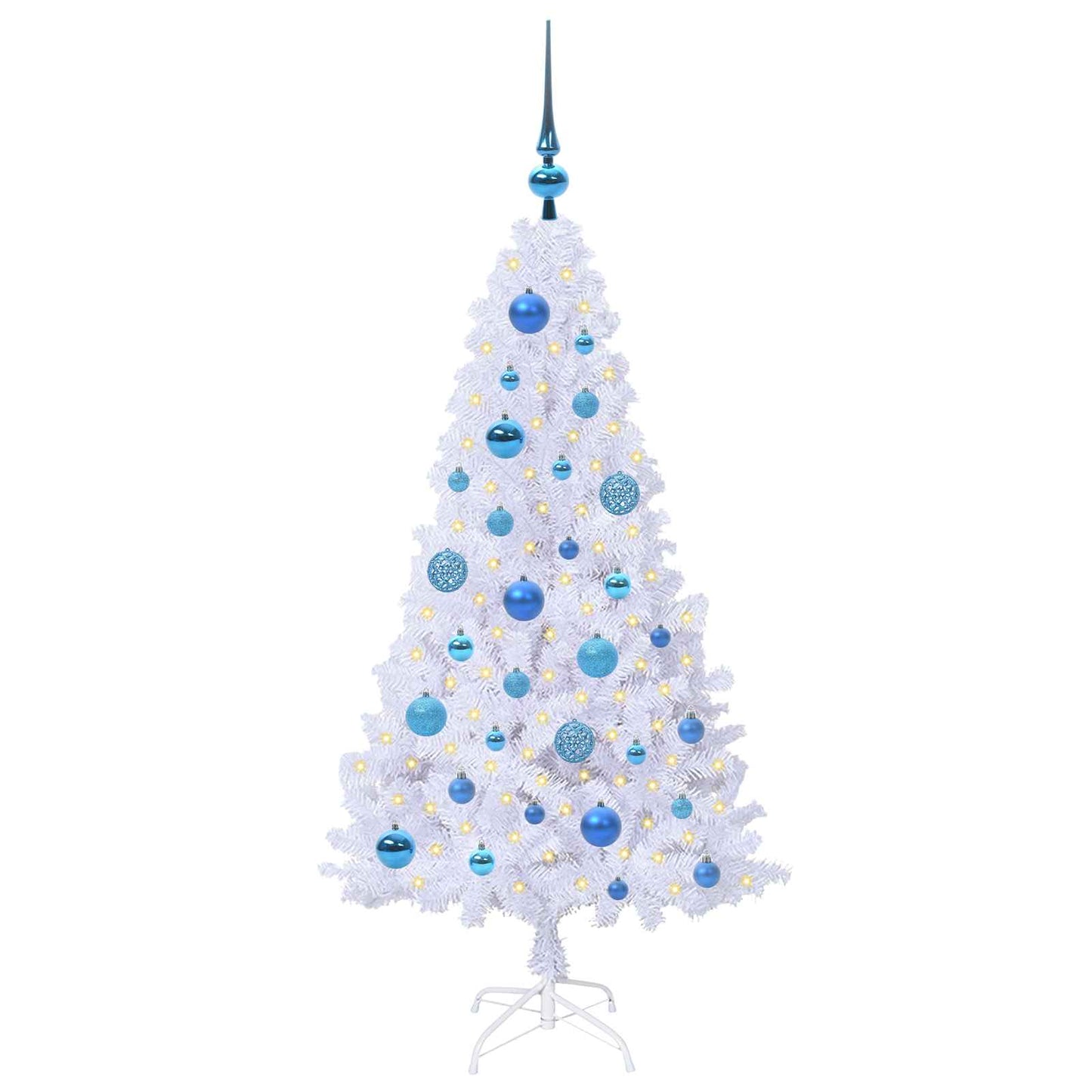 Artificial Christmas Tree with Stand White 120 cm PVC and Steel