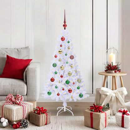 Artificial Christmas Tree with Stand White 120 cm PVC and Steel