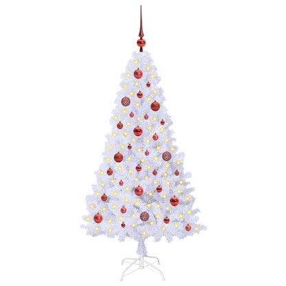 Artificial Christmas Tree with Stand White 150 cm PVC and Steel