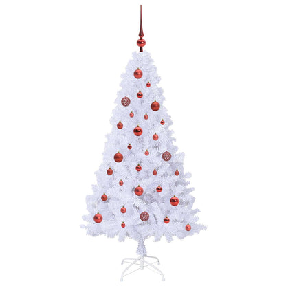 Artificial Christmas Tree with Stand White 150 cm PVC and Steel