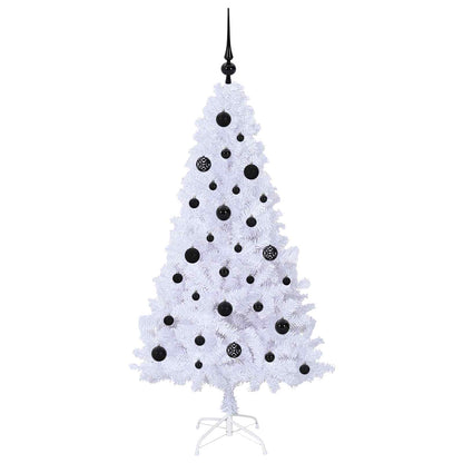 Artificial Christmas Tree with Stand White 150 cm PVC and Steel