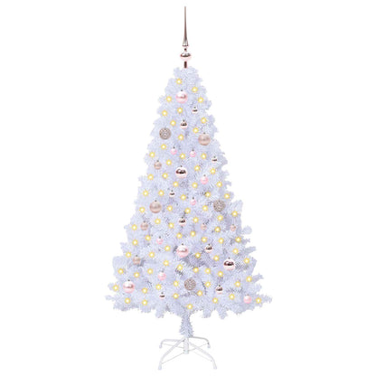 Artificial Christmas Tree with Stand White 150 cm PVC and Steel