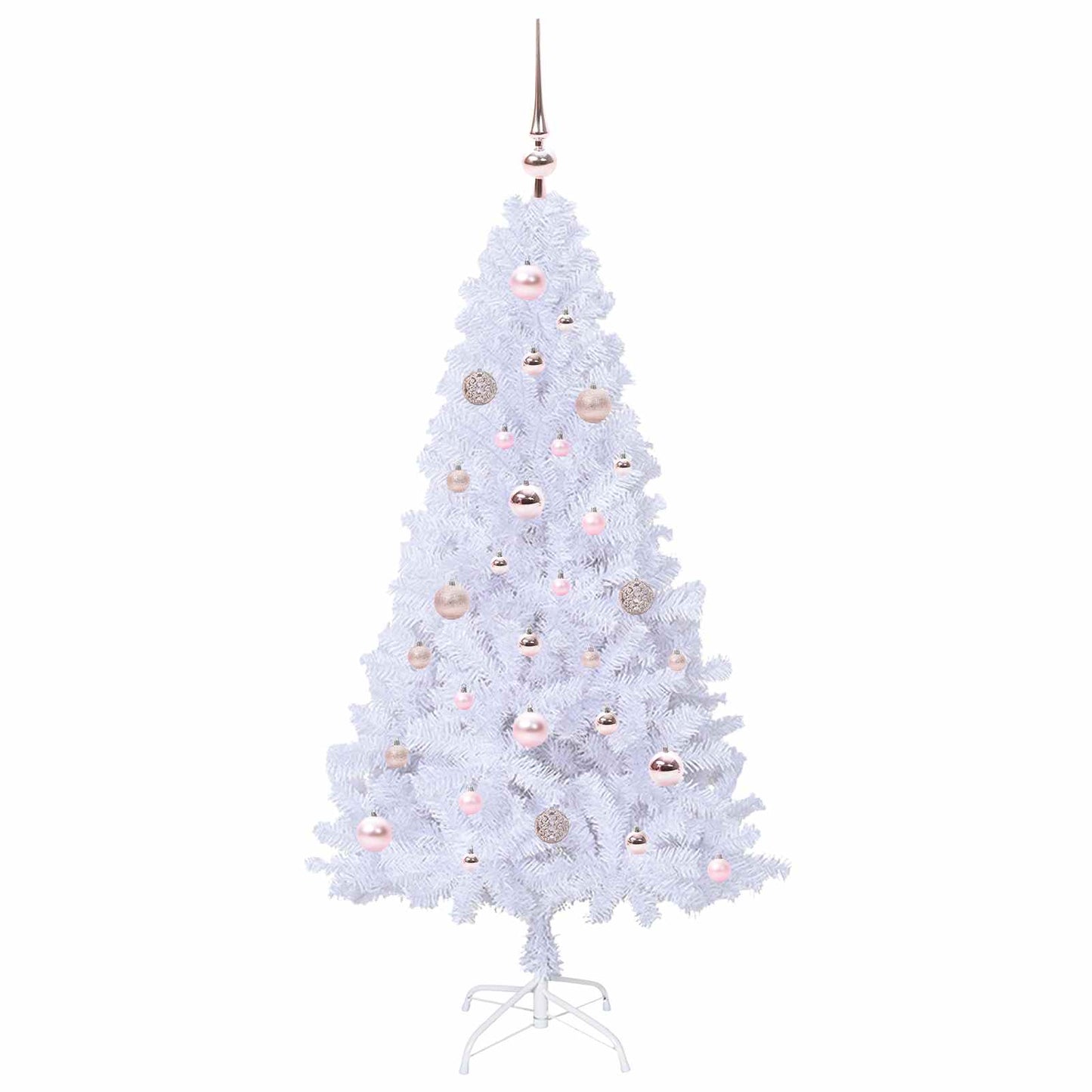 Artificial Christmas Tree with Stand White 150 cm PVC and Steel