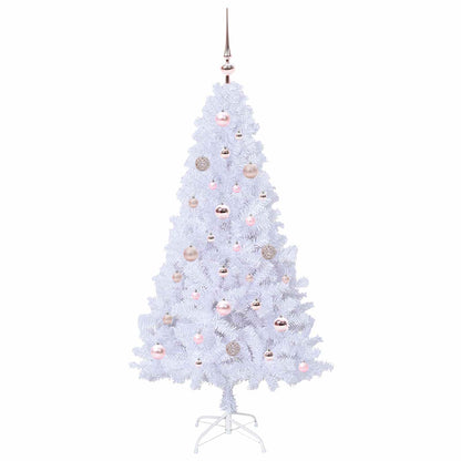 Artificial Christmas Tree with Stand White 150 cm PVC and Steel