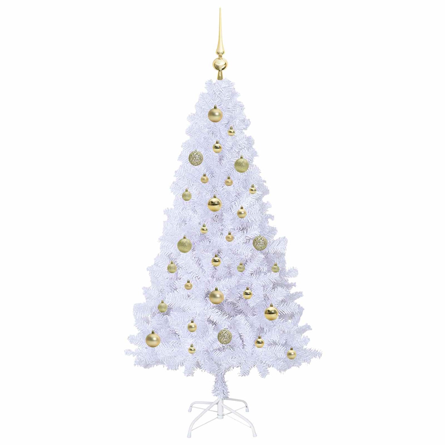 Artificial Christmas Tree with Stand White 150 cm PVC and Steel