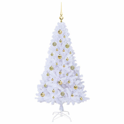 Artificial Christmas Tree with Stand White 150 cm PVC and Steel