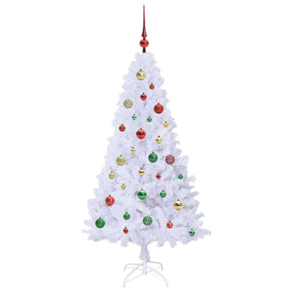Artificial Christmas Tree with Stand White 150 cm PVC and Steel