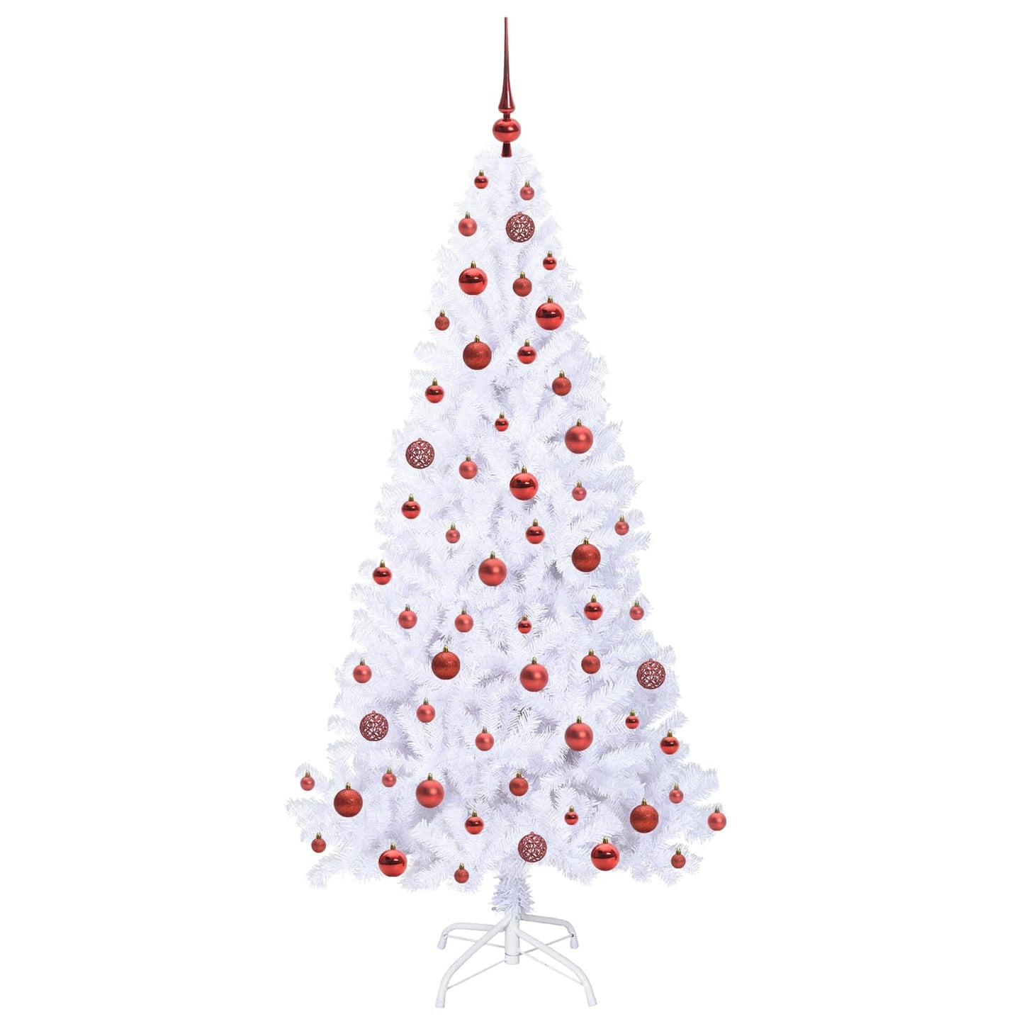 Artificial Christmas Tree with Stand White 180 cm PVC and Steel