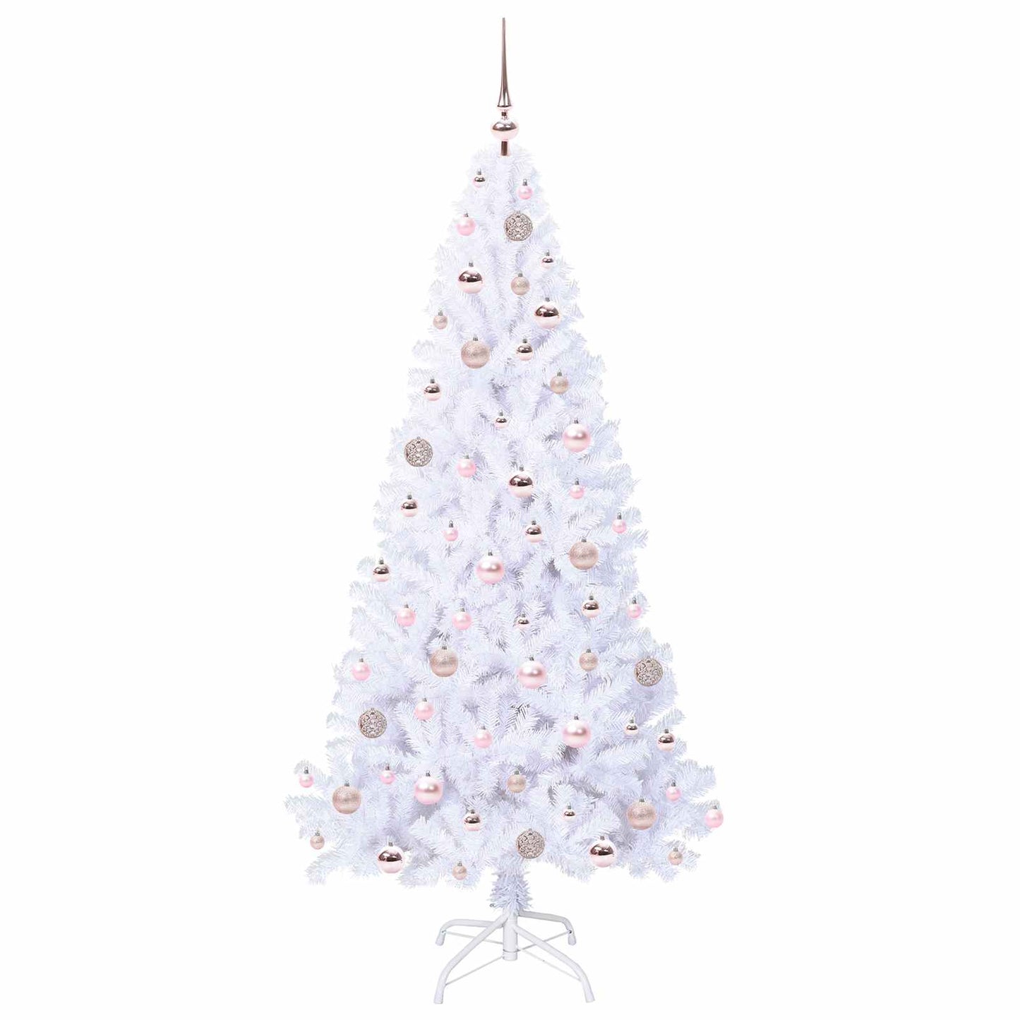 Artificial Christmas Tree with Stand White 180 cm PVC and Steel