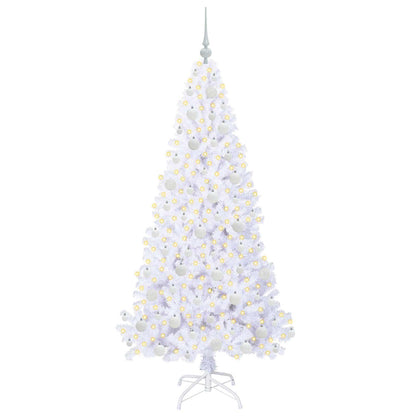 Artificial Christmas Tree with Stand White 180 cm PVC and Steel