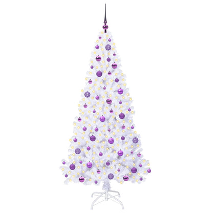 Artificial Christmas Tree with Stand White 180 cm PVC and Steel