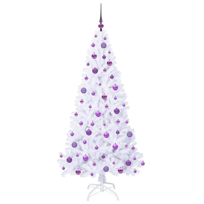 Artificial Christmas Tree with Stand White 180 cm PVC and Steel