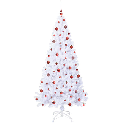Artificial Christmas Tree with Stand White 210 cm PVC and Steel